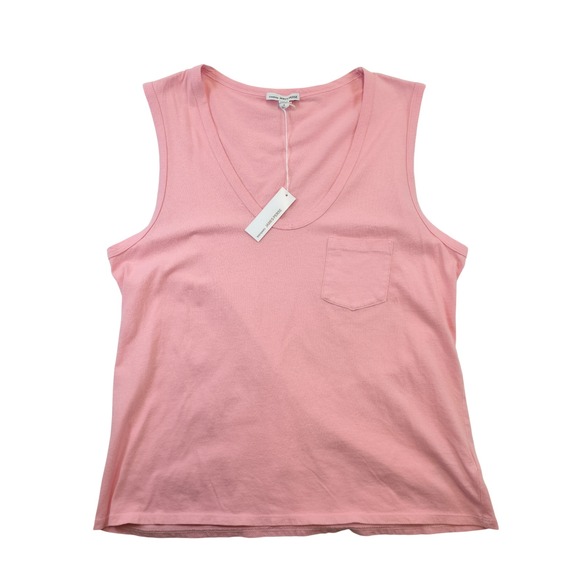Standard James Perse Tops - Standard James Perse pink 100% cotton pocket tank size 3 L New With Tags